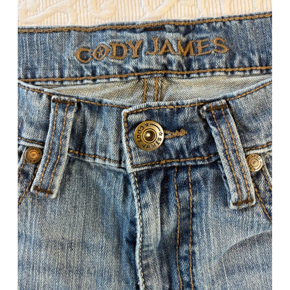 Cody James Mens 32x32 Medium Wash Bootcut Western Denim Jeans RN138823